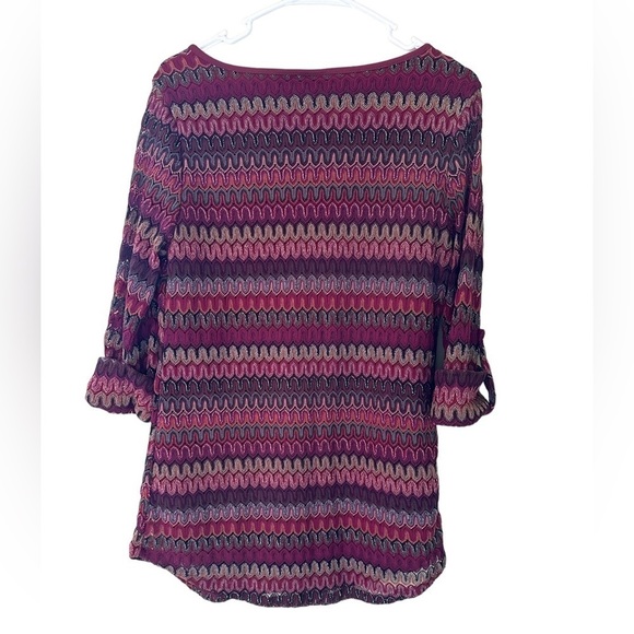 Cato Women’s 3/4 Sleeve Top Medium - Picture 6 of 8